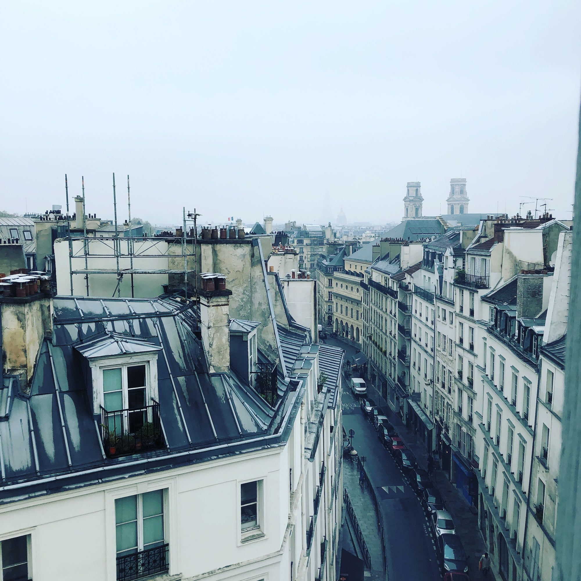 Paris, Mon Amour: oxidized brass and mosaic earrings