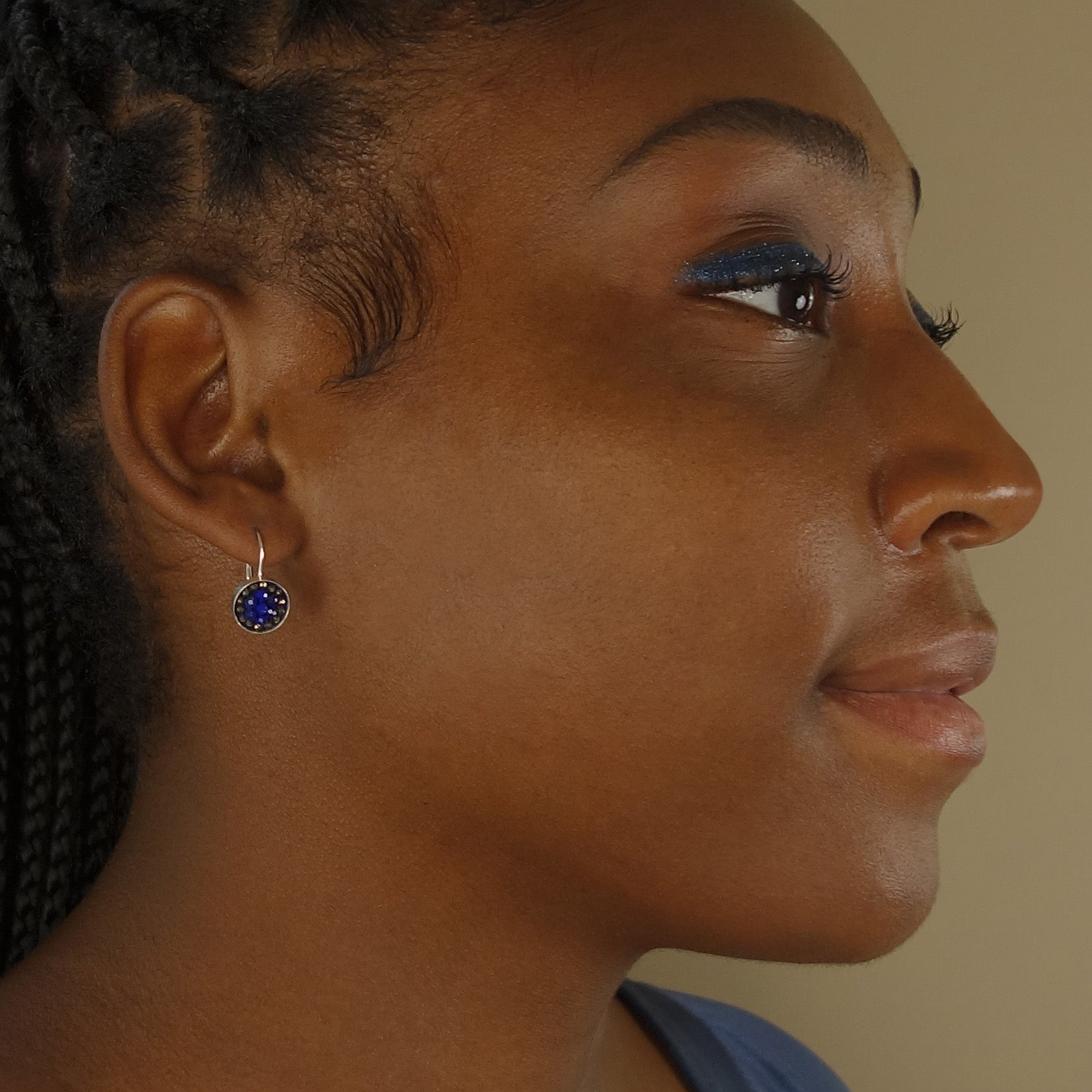 True Blue is my Love for You earring