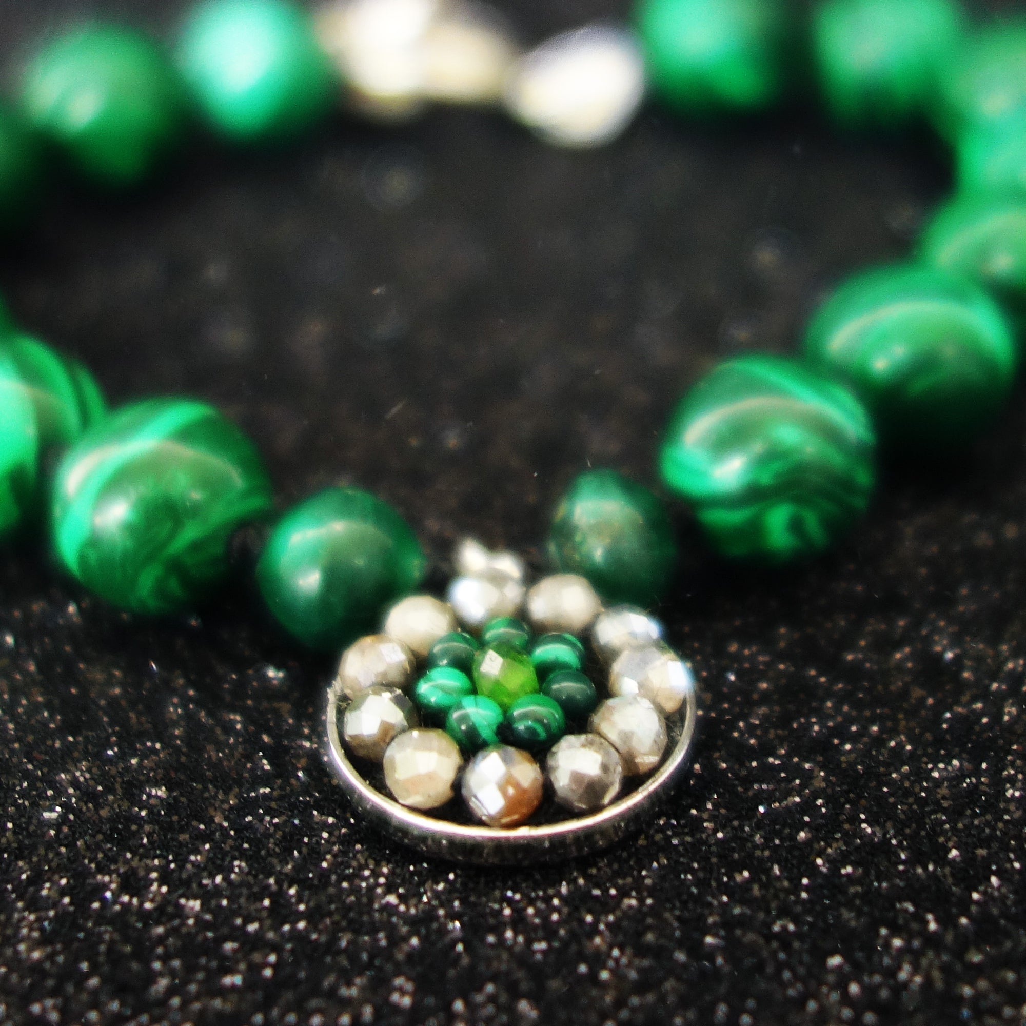 Malachite Mama mosaic bracelet