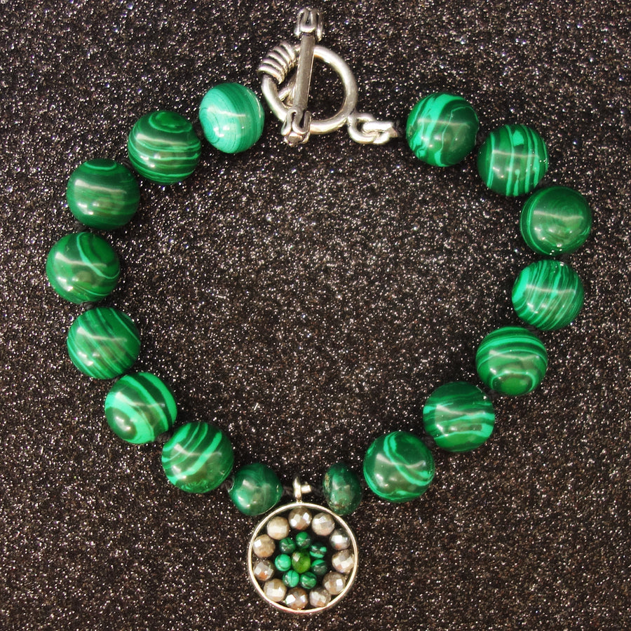 Malachite Mama mosaic bracelet