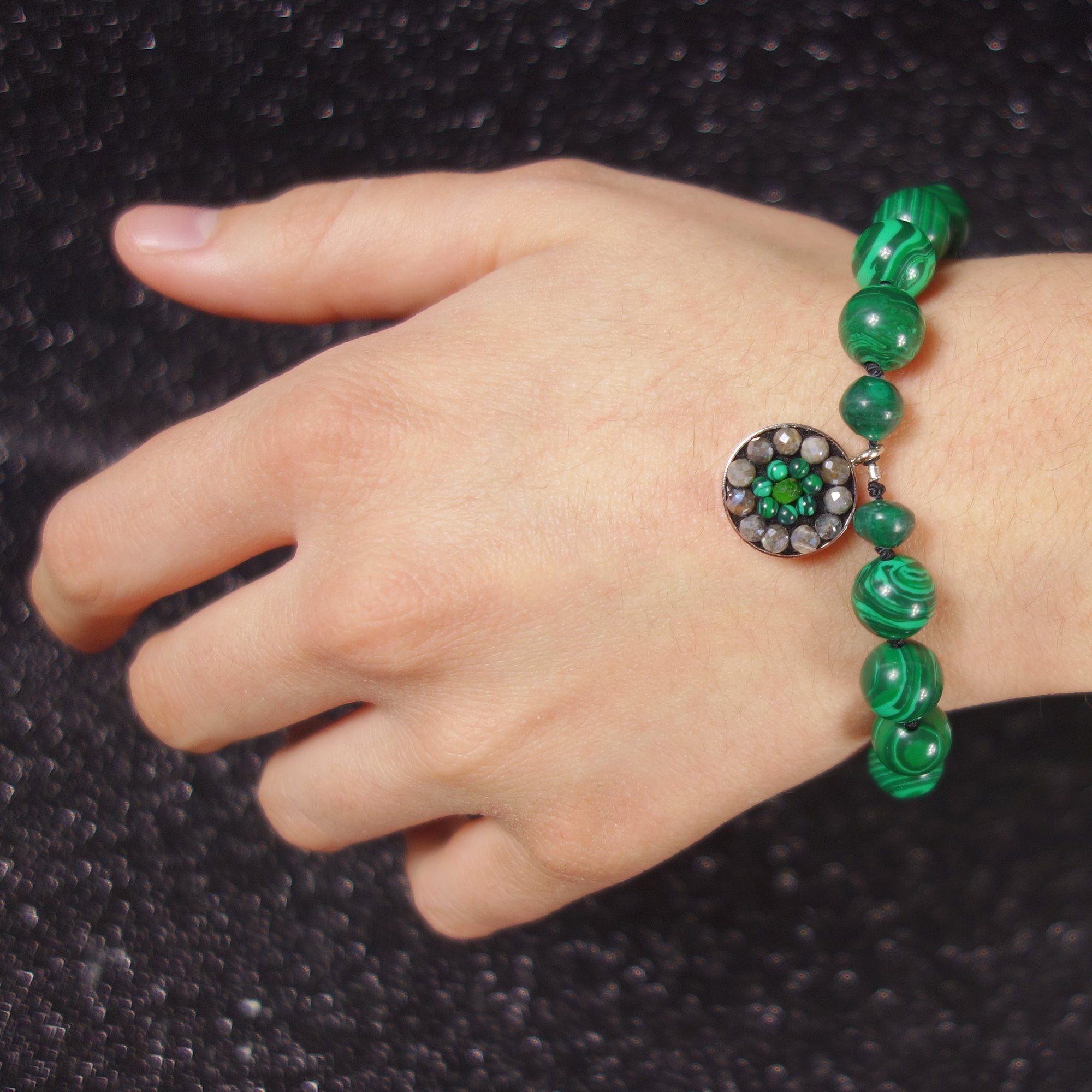 Malachite Mama mosaic bracelet