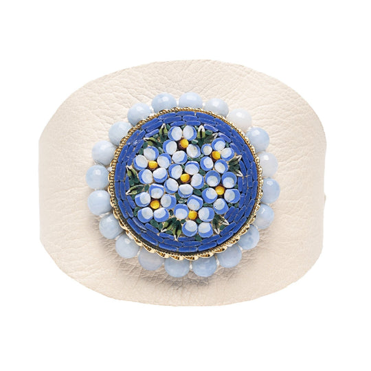 Wanderlust Micro Mosaic Surrounded by Opals Cuff (Ravenna)