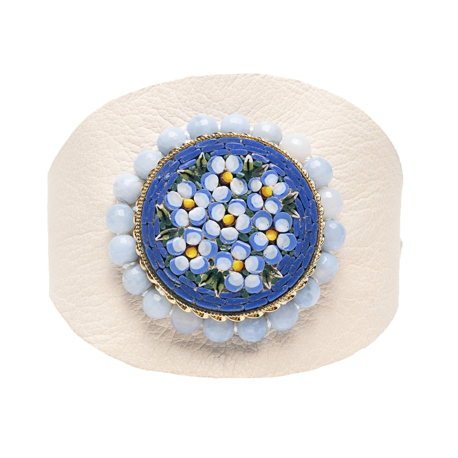 Wanderlust Micro Mosaic Surrounded by Opals Cuff (Ravenna)