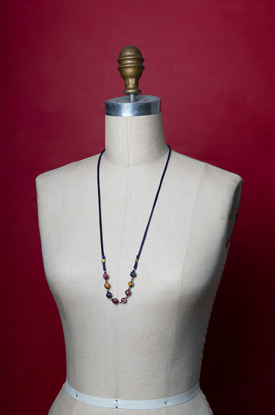 Wanderlust Murano Millefiori glass wrap bracelet and necklace (Murano)