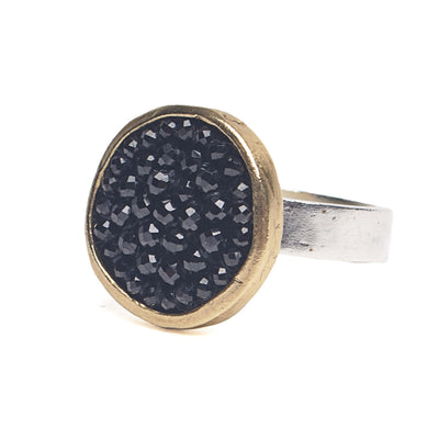 Iconic Black Sapphire mosaic ring