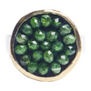 Iconic Chrome Diopside Mosaic Ring