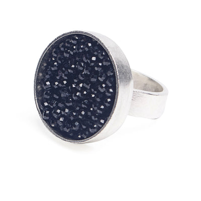 Iconic Black Sapphire Mosaic Ring