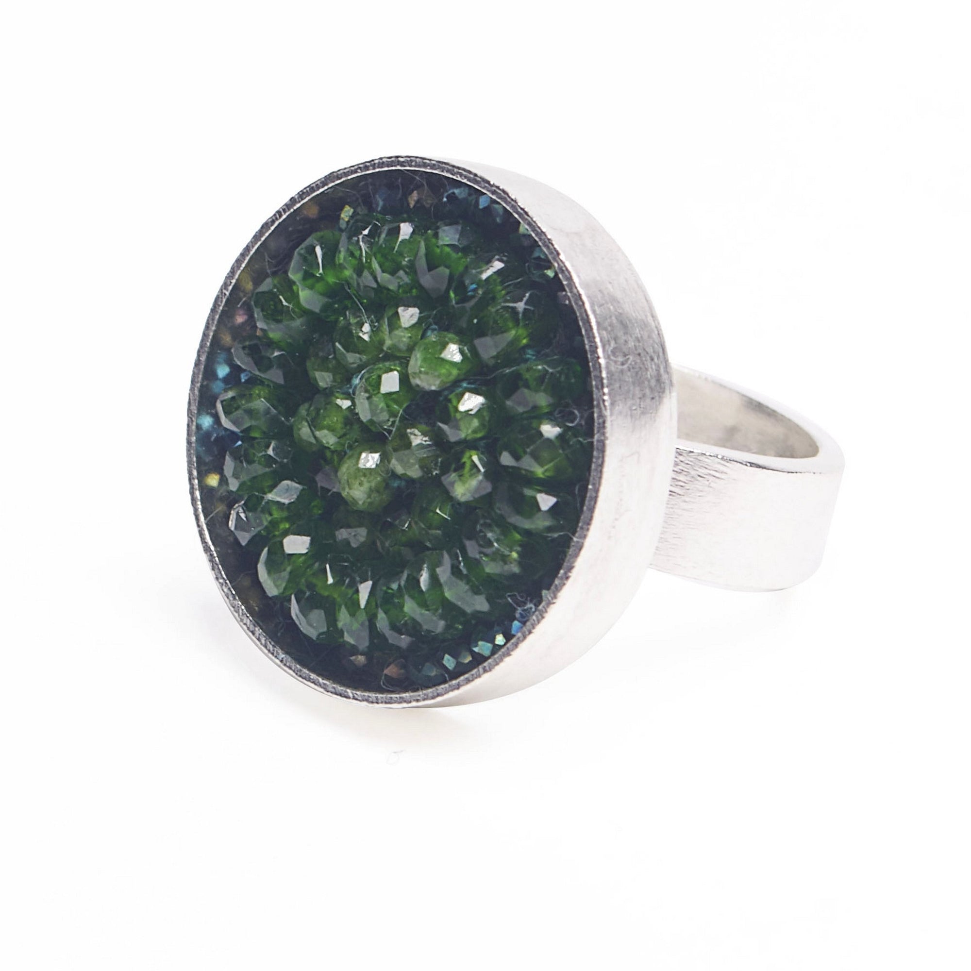 Chrome Diopside Iconic Mosaic Ring