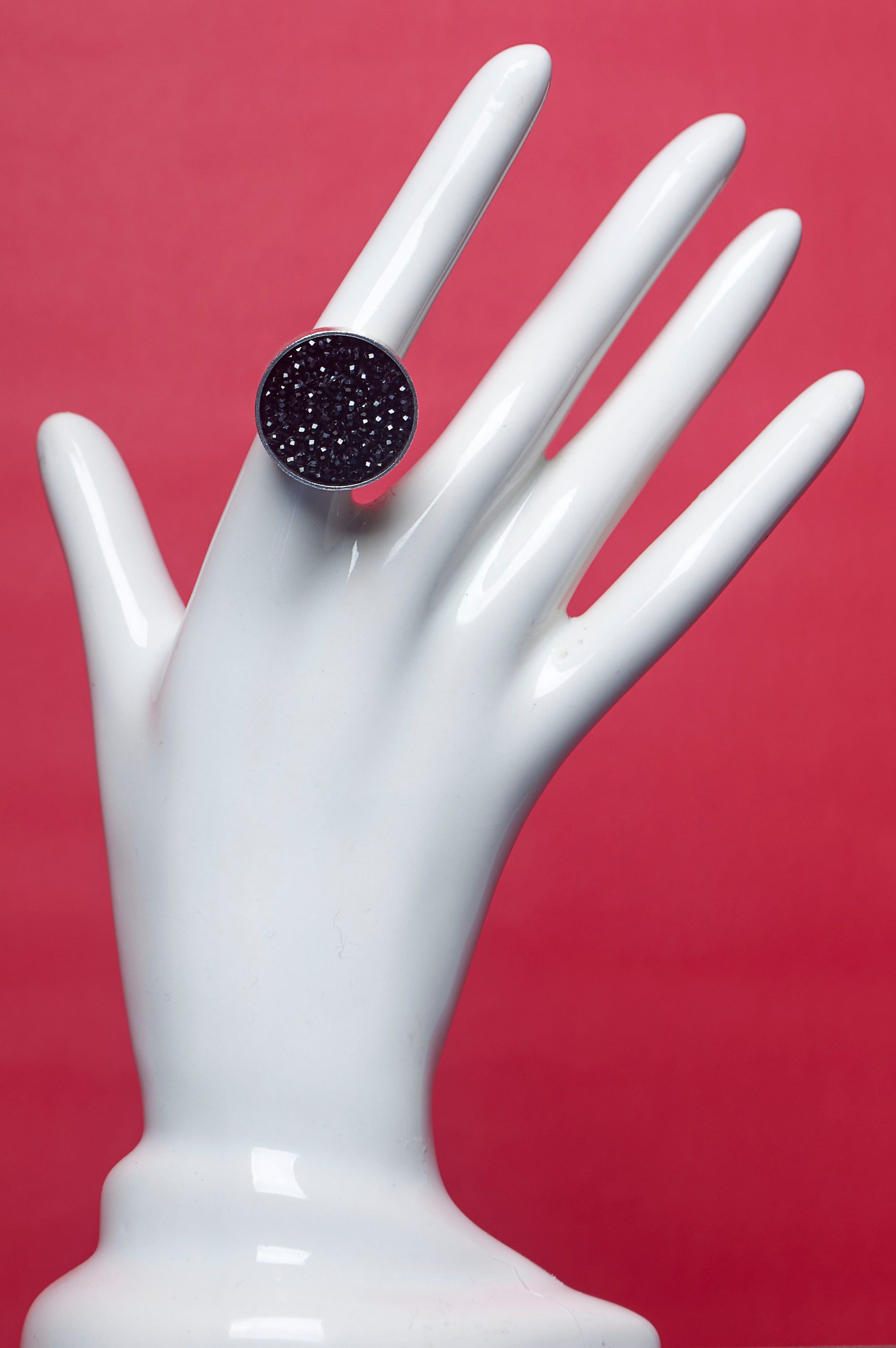 Iconic Black Sapphire Mosaic Ring