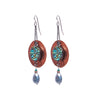 Turquoise Mosaic with Hand Hammered Copper