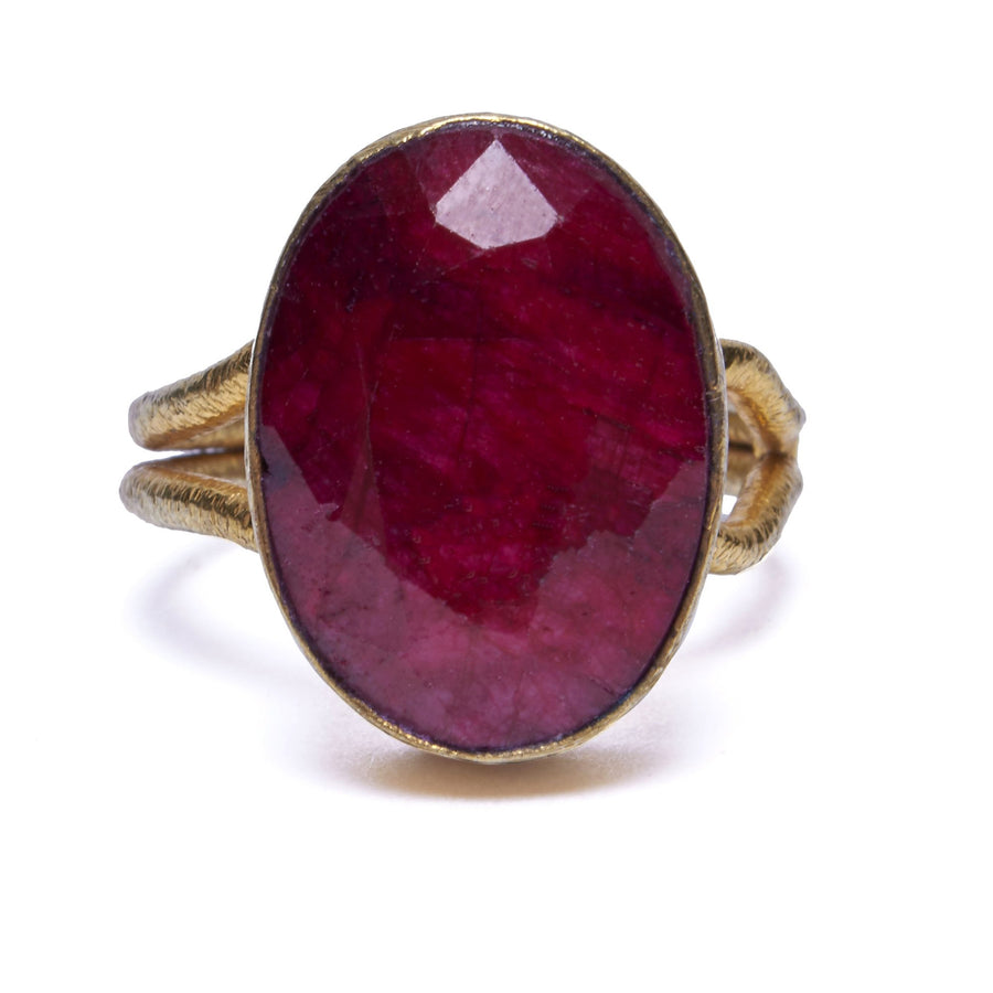 BAM! Ruby Ring (fully adjustable)
