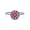 pink sapphire and rose gold ring
