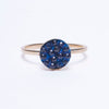 blue moxie ring w/ gold band