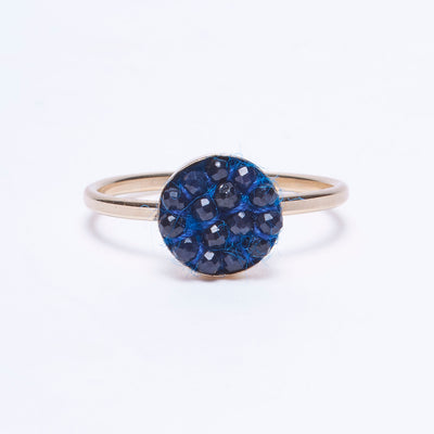 blue moxie ring w/ gold band
