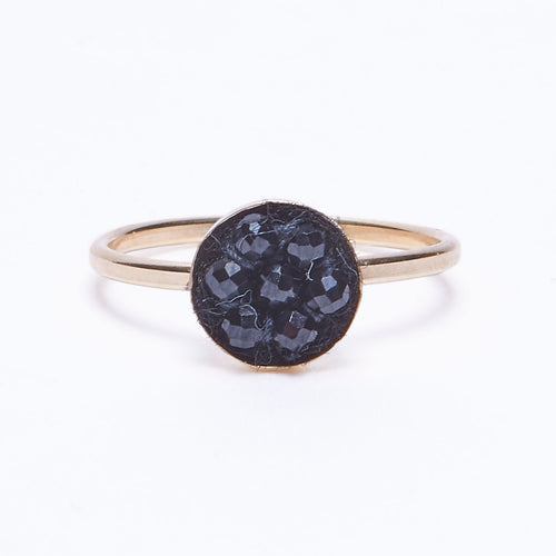 black moxie ring w/ gold band