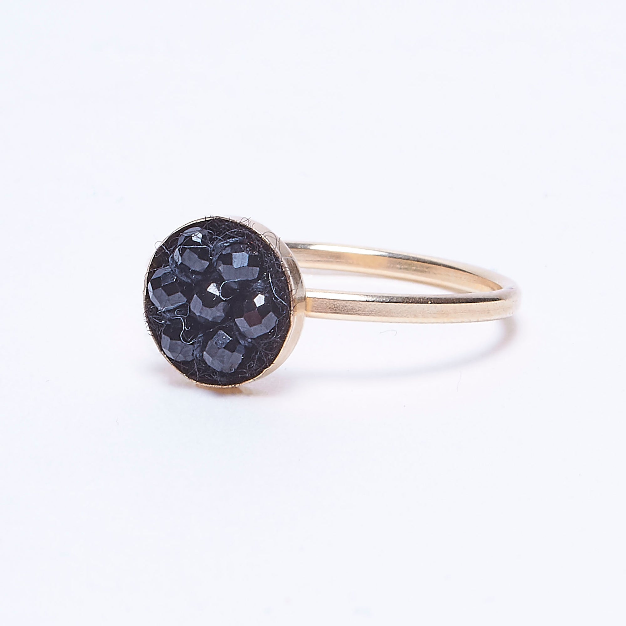black moxie ring w/ gold band