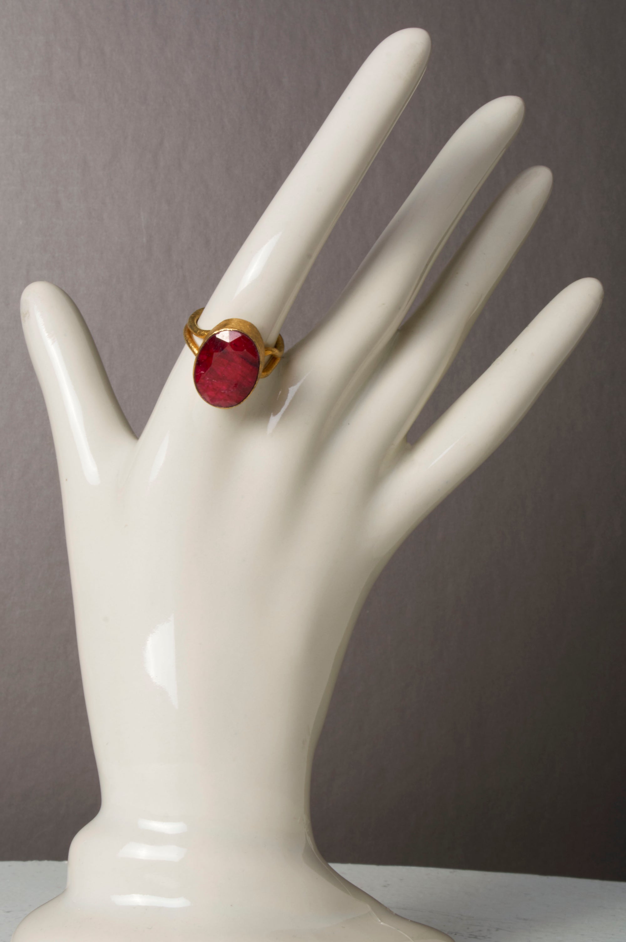 BAM! Ruby Ring (fully adjustable)