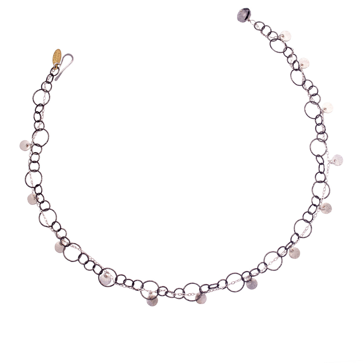 Fire & Ice Sterling Silver Bracelet/Necklace (Ice)