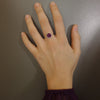 Raspberry Beret ruby and amethyst ring
