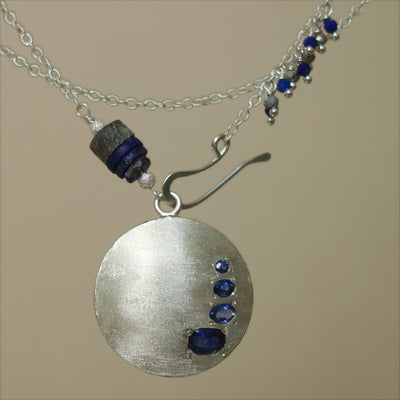 Timeless Sapphires in Silver necklace