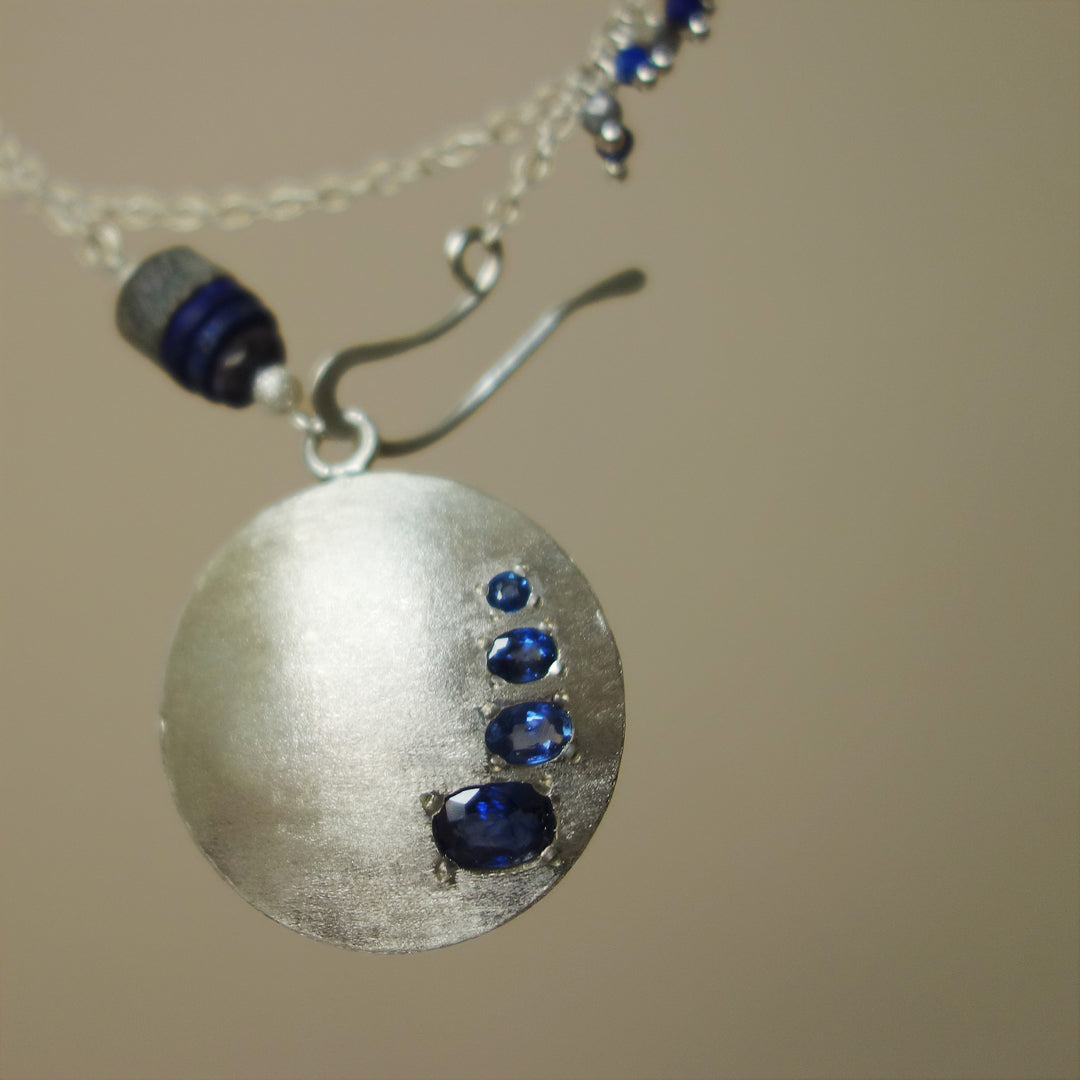Timeless Sapphires in Silver necklace