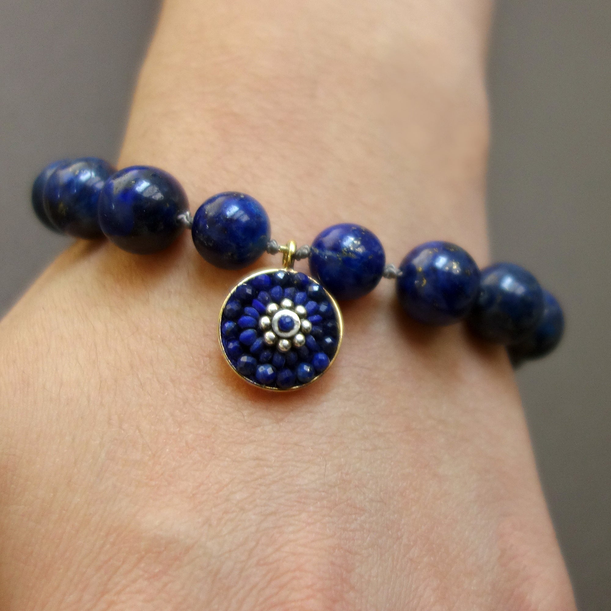 Love Me some Lapis mosaic bracelet