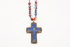 Arzouman™ Lapis Lazuli and Coral Cross Necklace