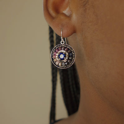 Glorious, She Is: sapphire mosaic ear