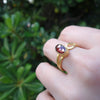 Faceted Garnet in Adjustable Ring