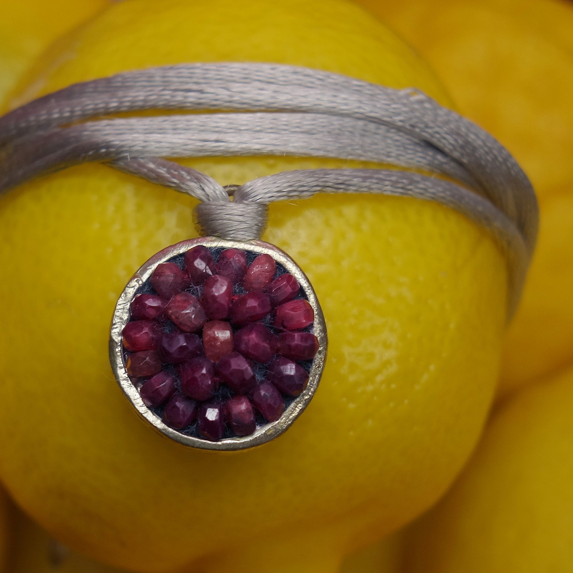 Iconic Ruby Mosaic wrap bracelet/necklace (fully adjustable)