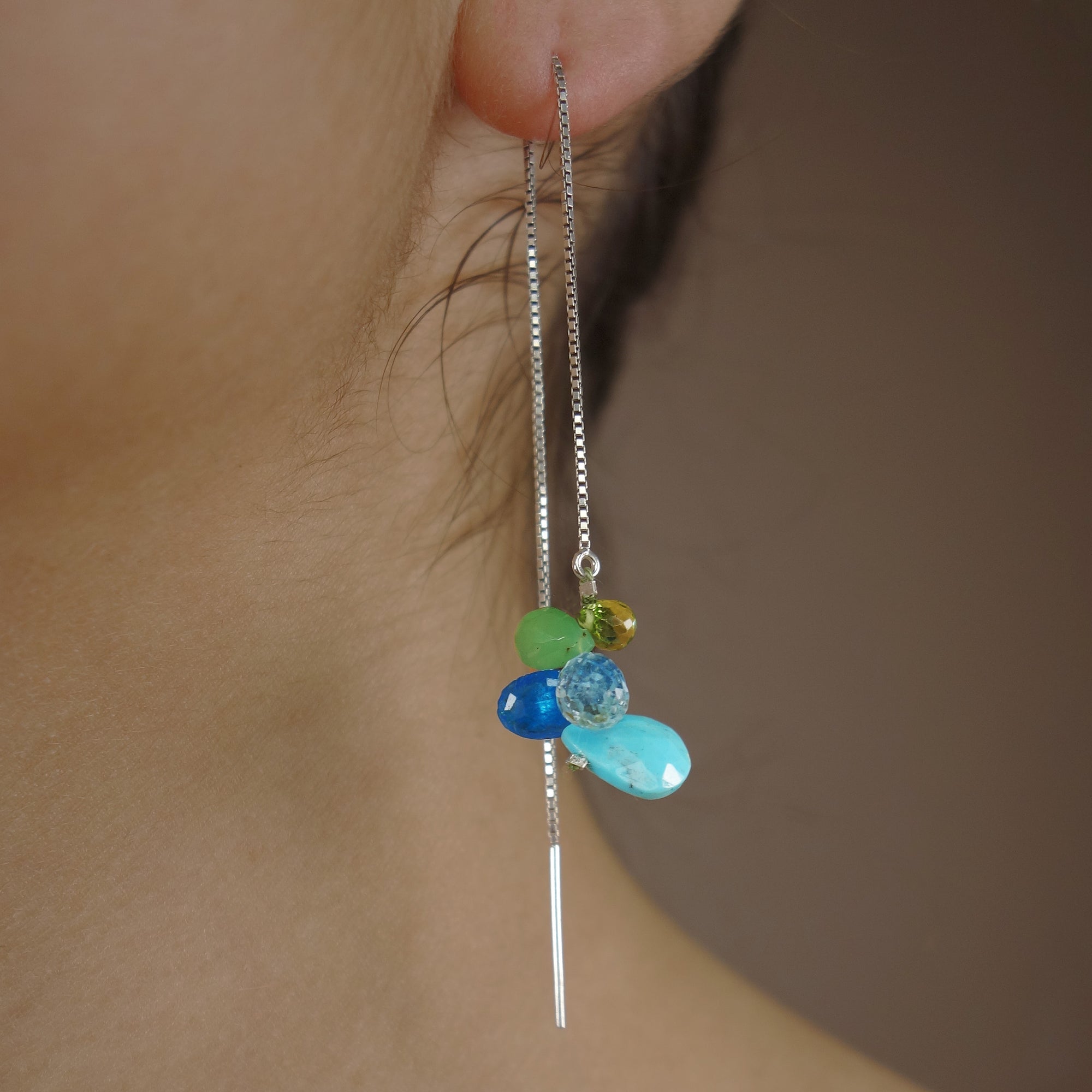 Stones on the Water earring