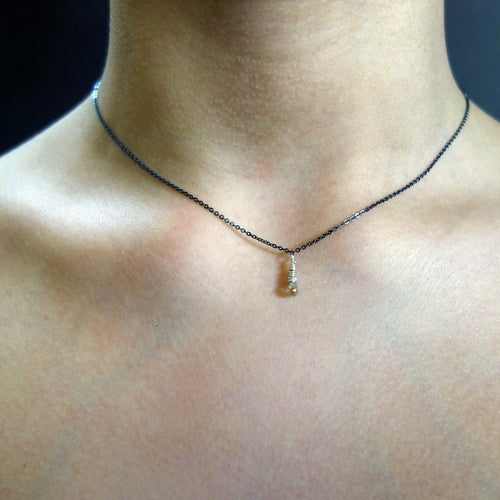 Single Teardrop Diamond necklace