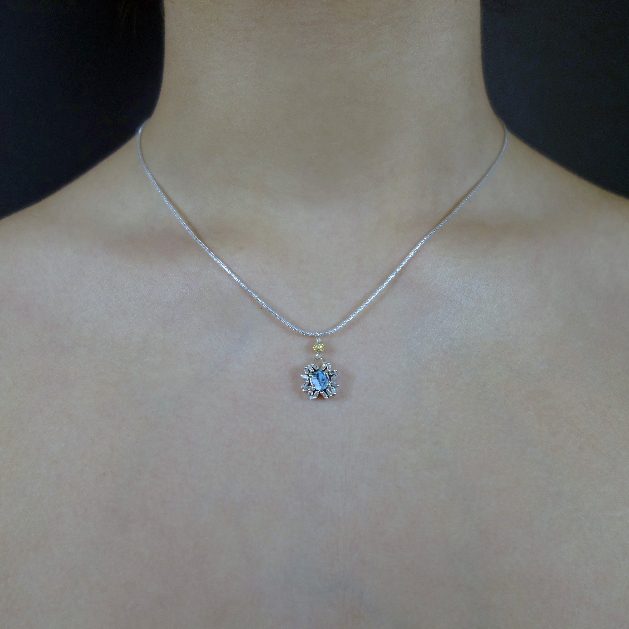 April, Come She Will diamond necklace