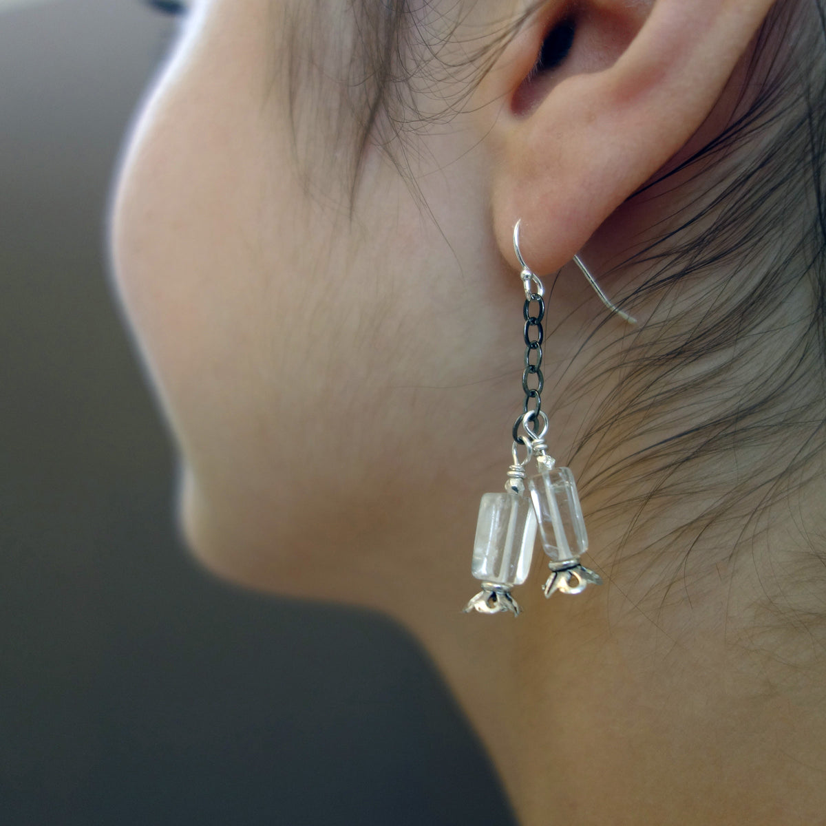Rock On Crystal Girl earrings