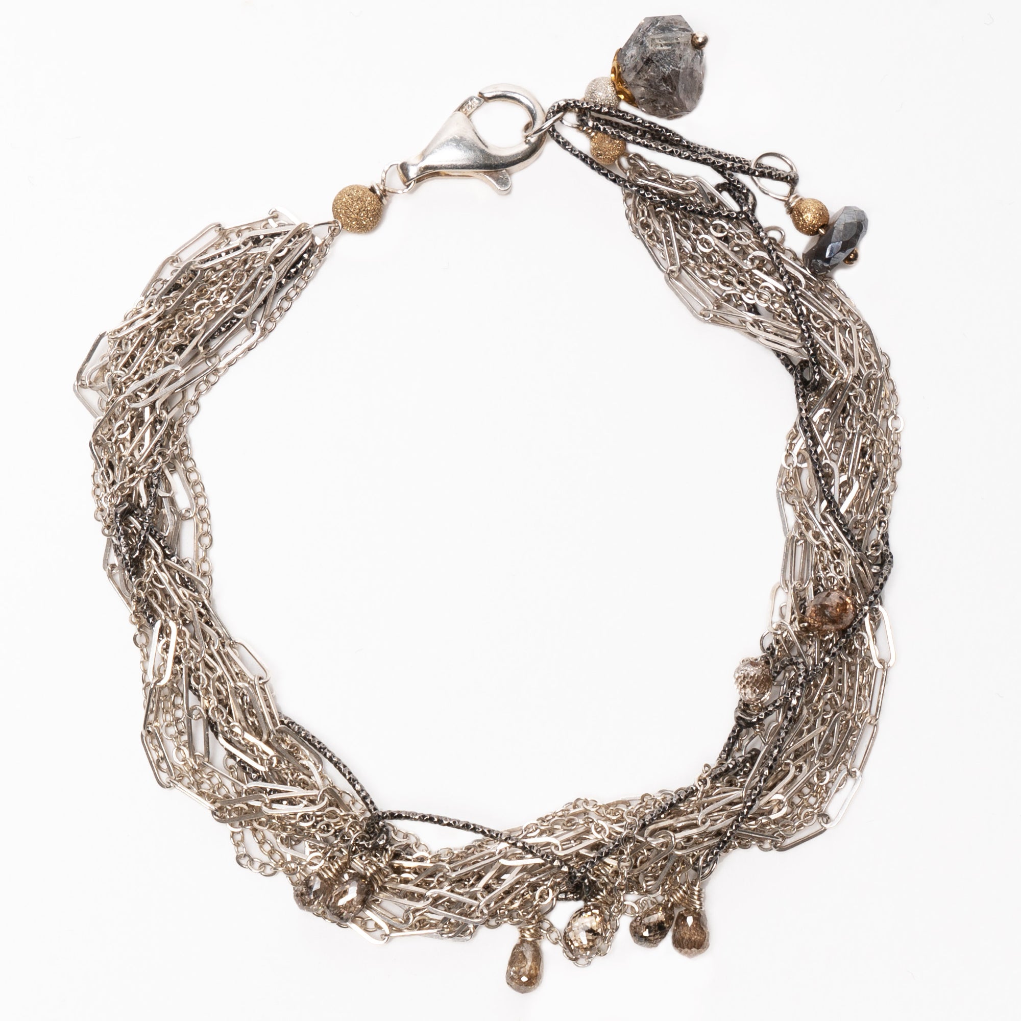 Her Heart Skipped a Beat teardrop diamonds bracelet