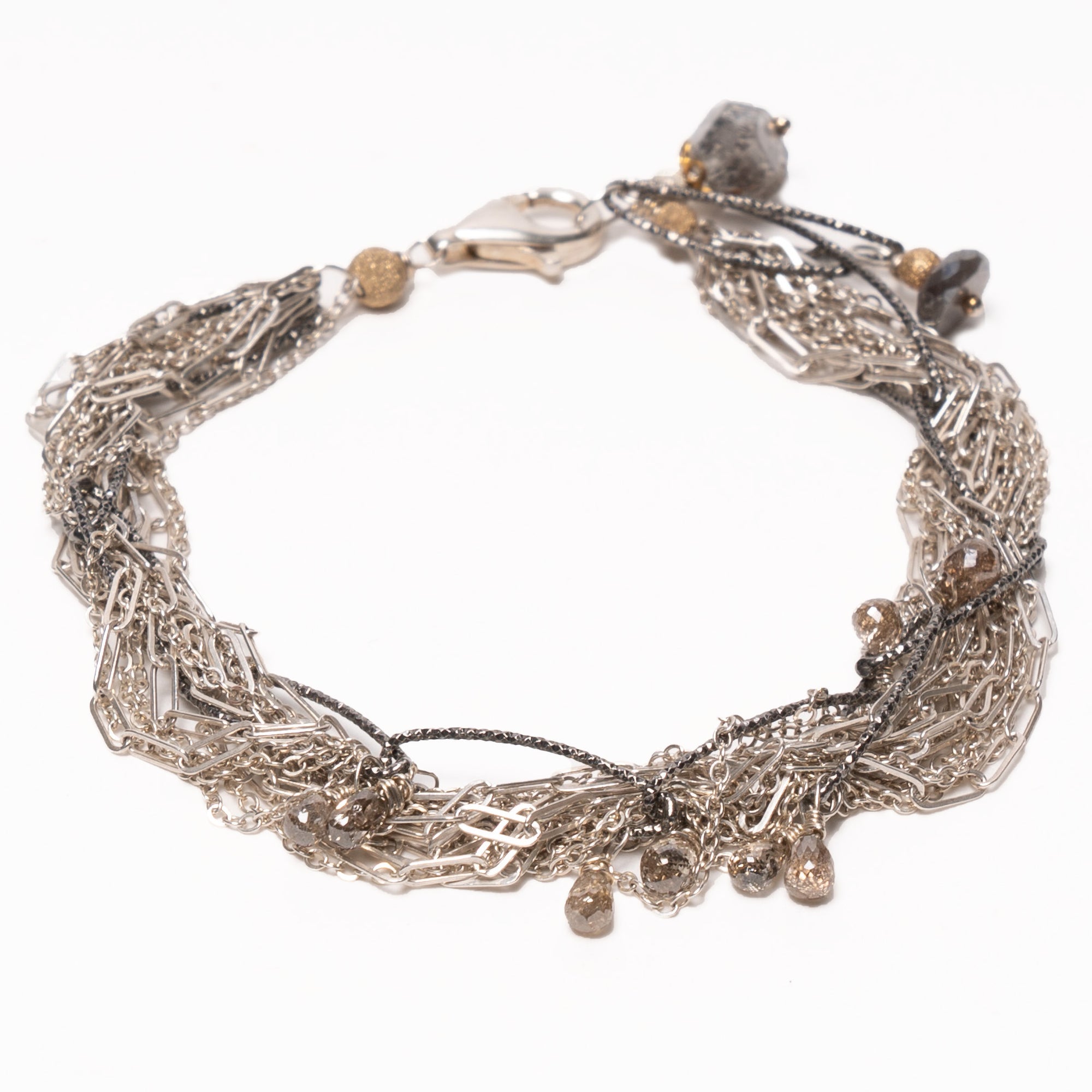 Her Heart Skipped a Beat teardrop diamonds bracelet