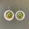 Olive You Forever, Olive You for Always peridot mosaic ear