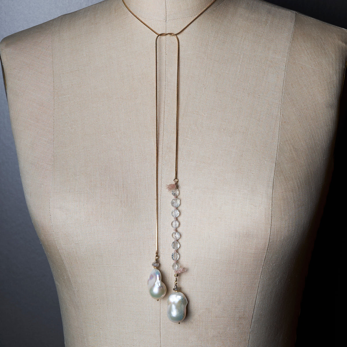 Marvelous Night for a Moondance Pearl wrap necklace
