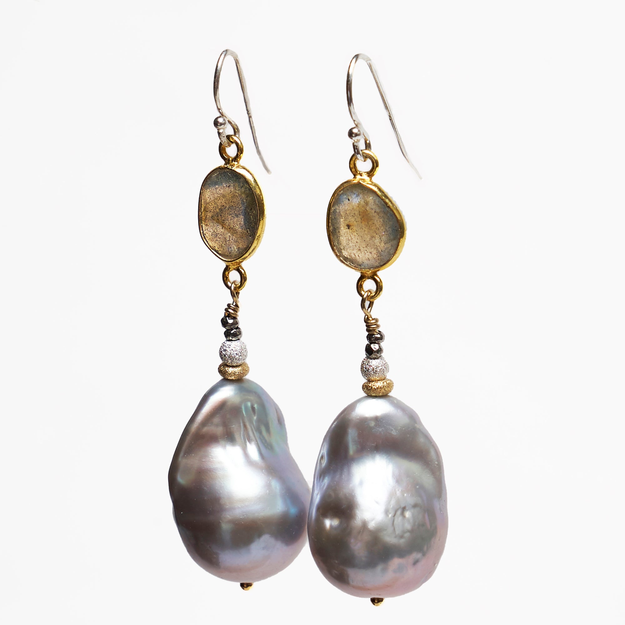 Luscious Mabé Pearl and Labradorite