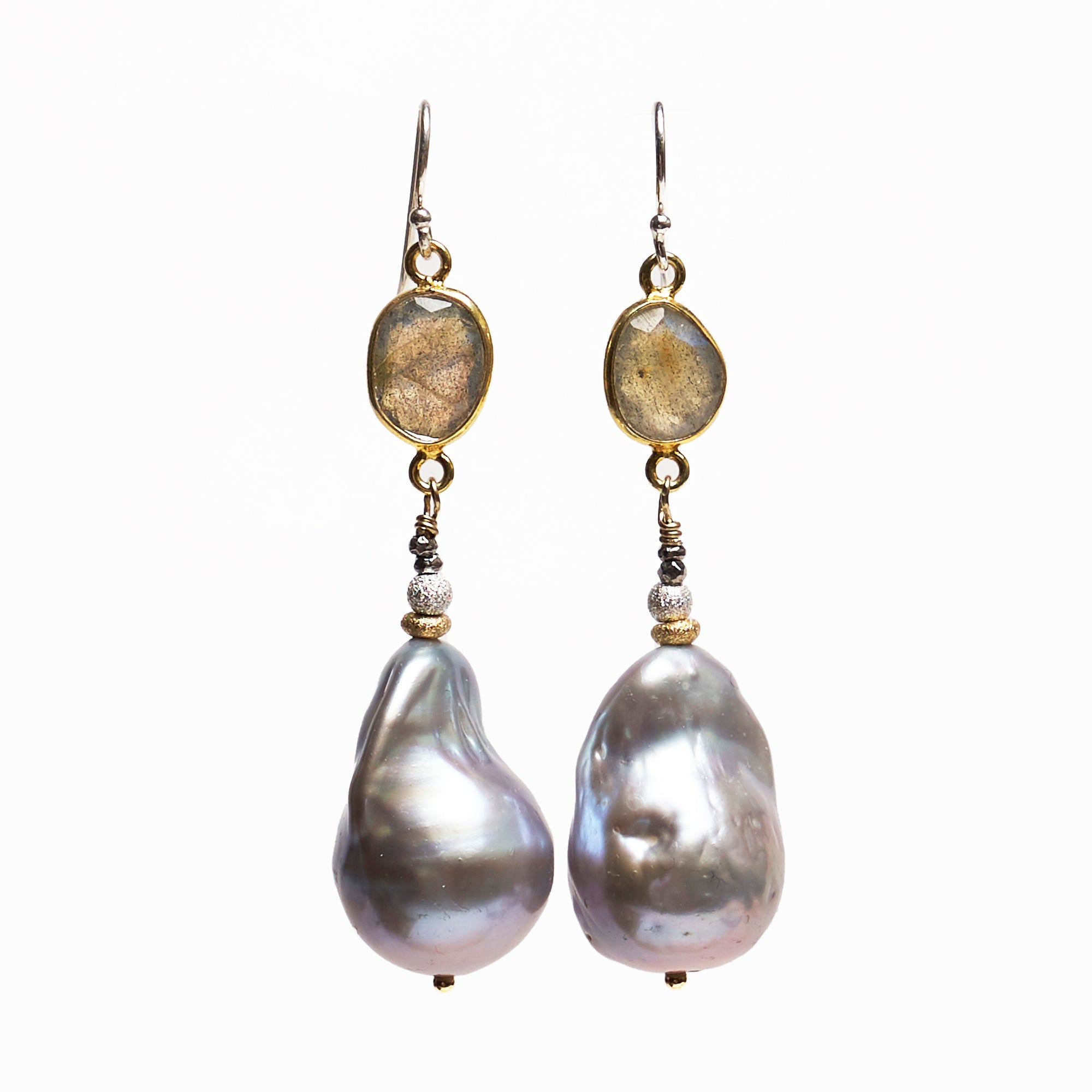 Luscious Mabé Pearl and Labradorite