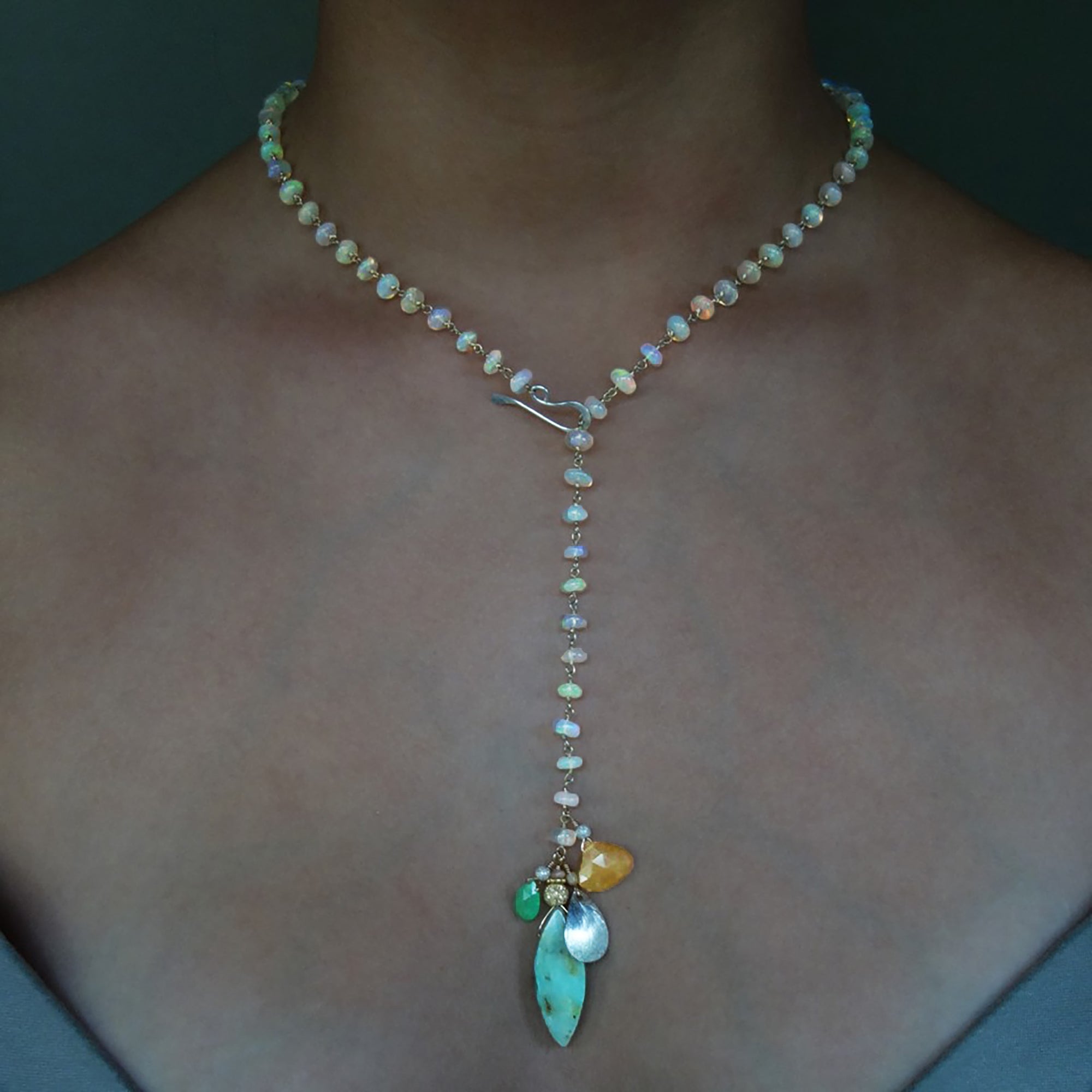 Ethereal (multi opal necklace)