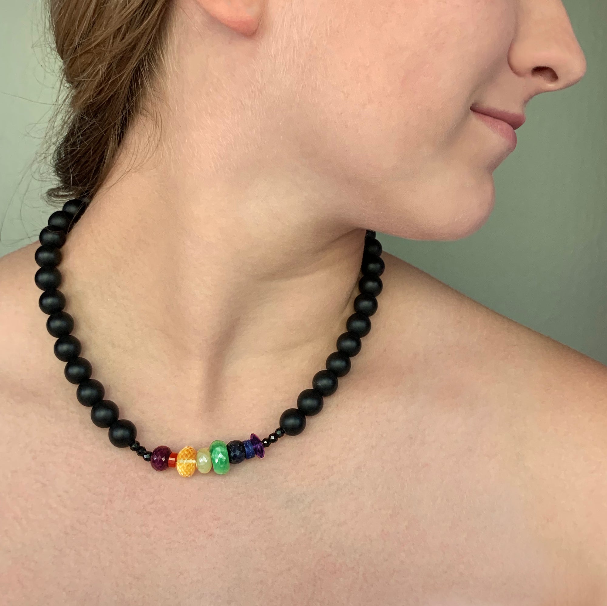 You are the Sunshine of My Life: ruby, emerald, sapphire +