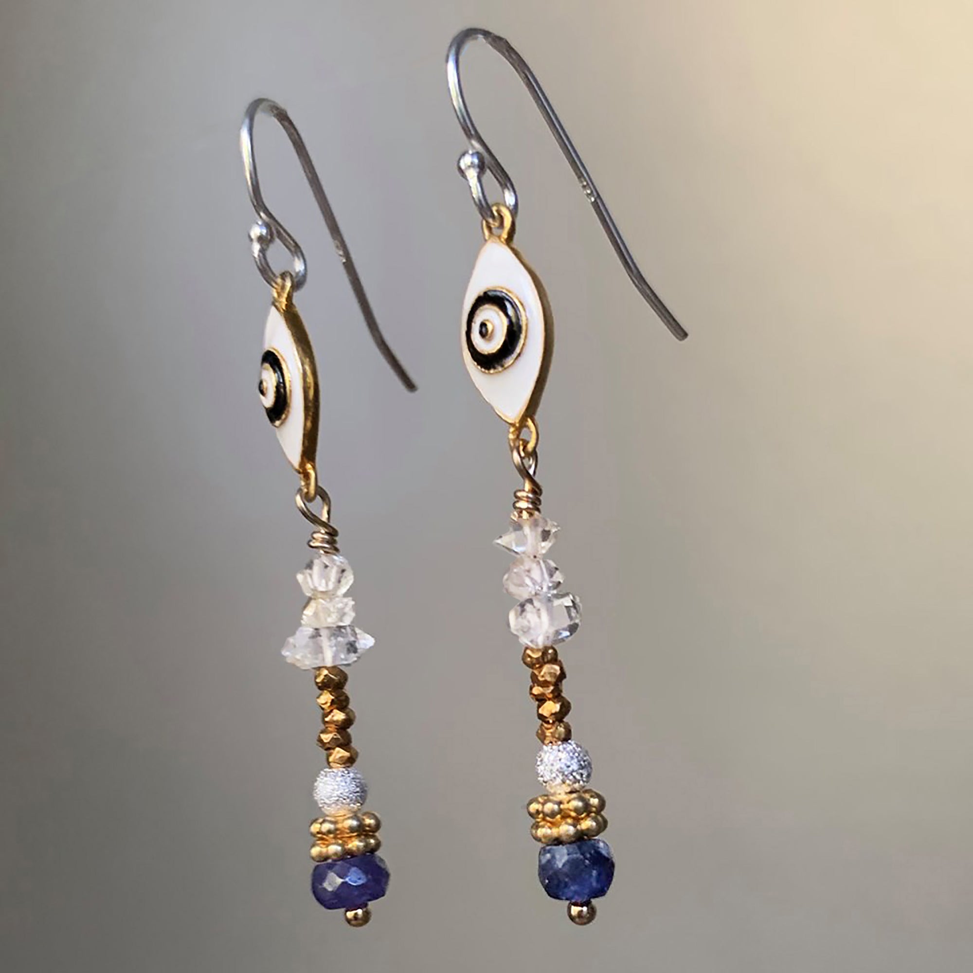 Blue Eyes Dancing in the Rain earring