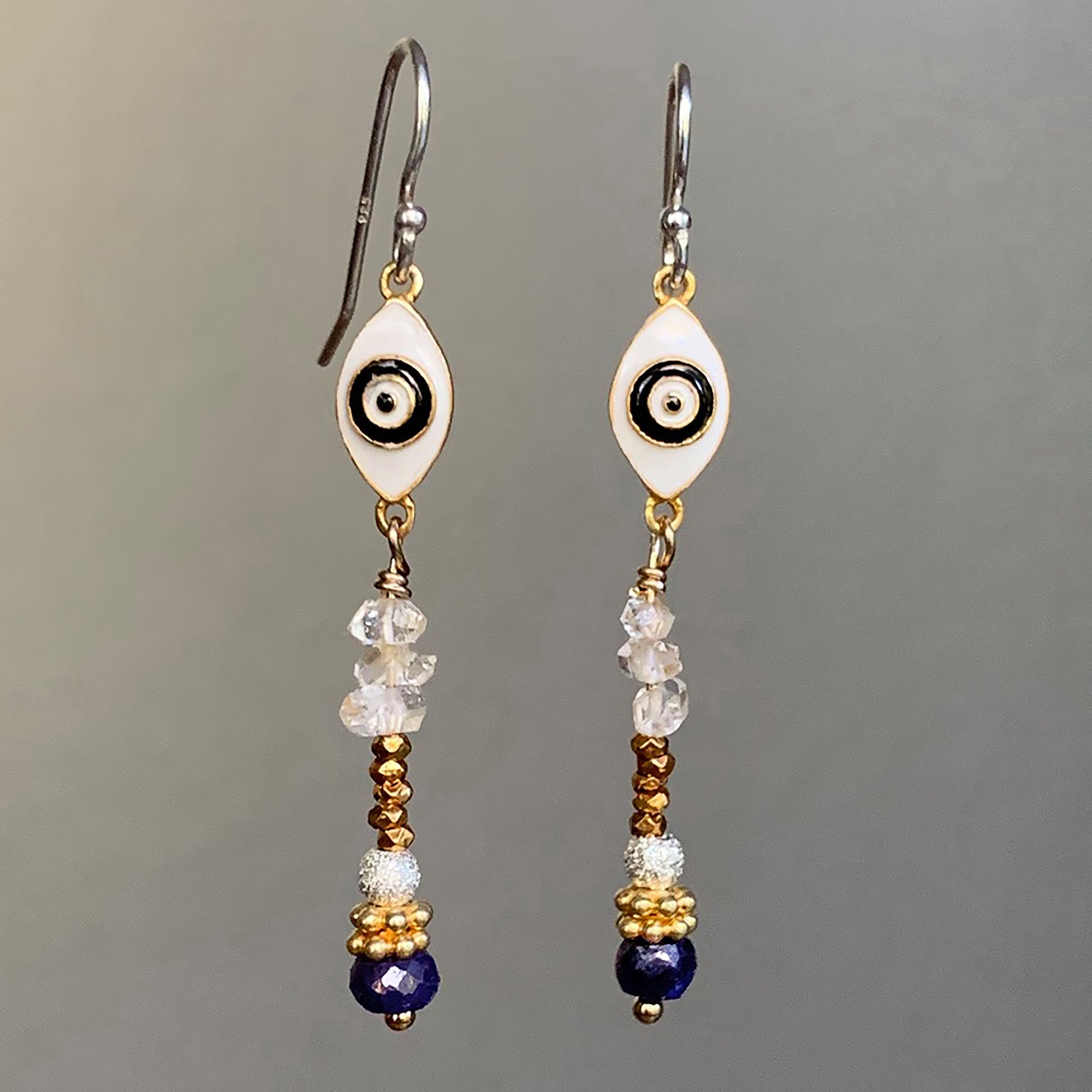 Blue Eyes Dancing in the Rain earring