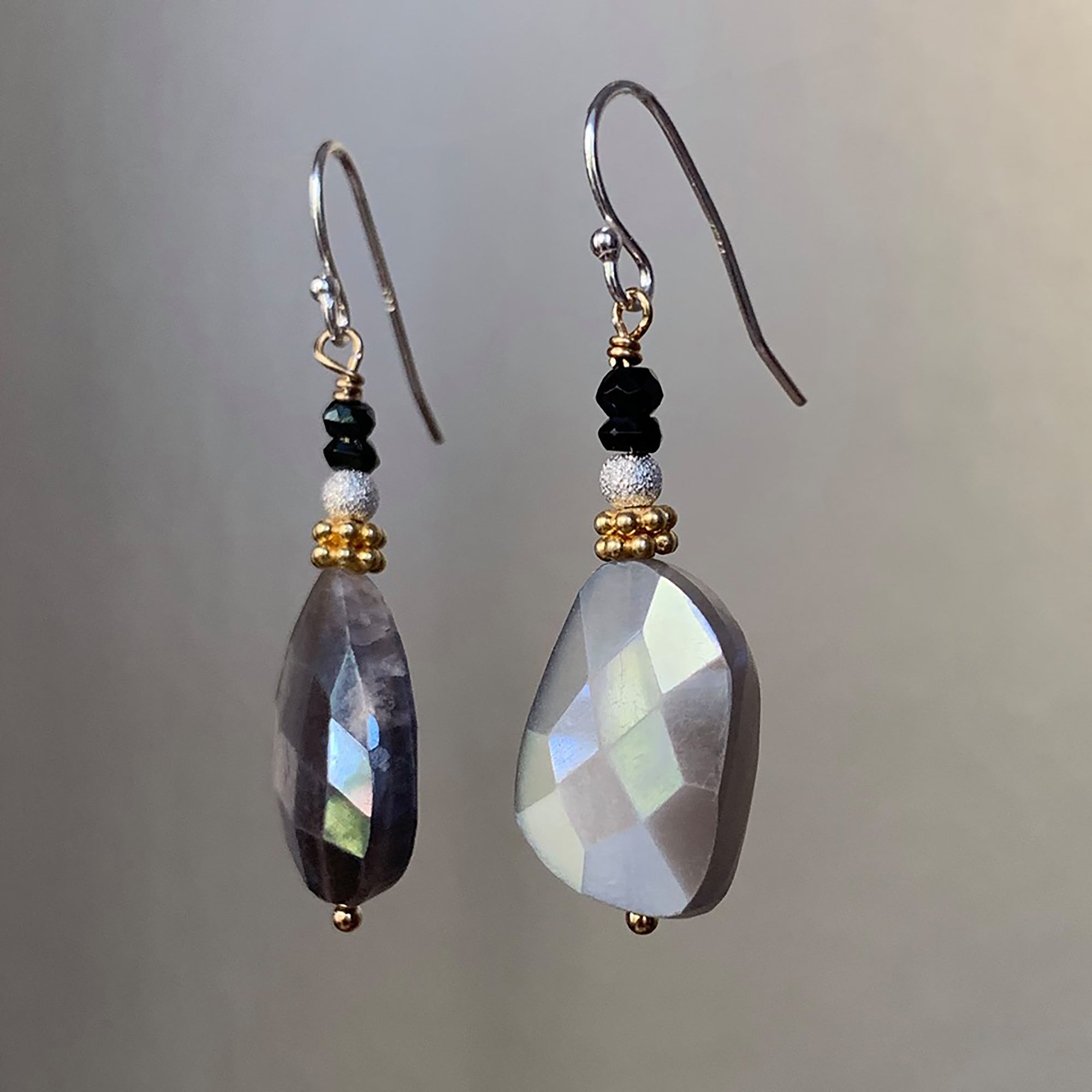 Better than Blue Suede Shoes silverite and sapphire ear