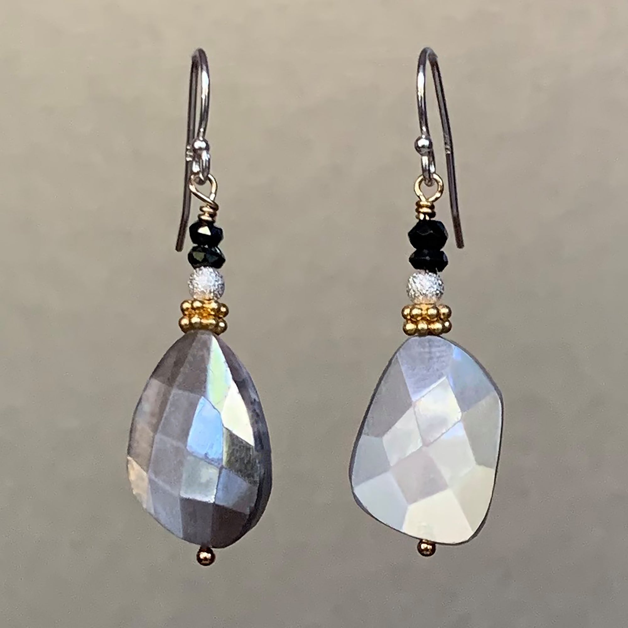 Better than Blue Suede Shoes silverite and sapphire ear