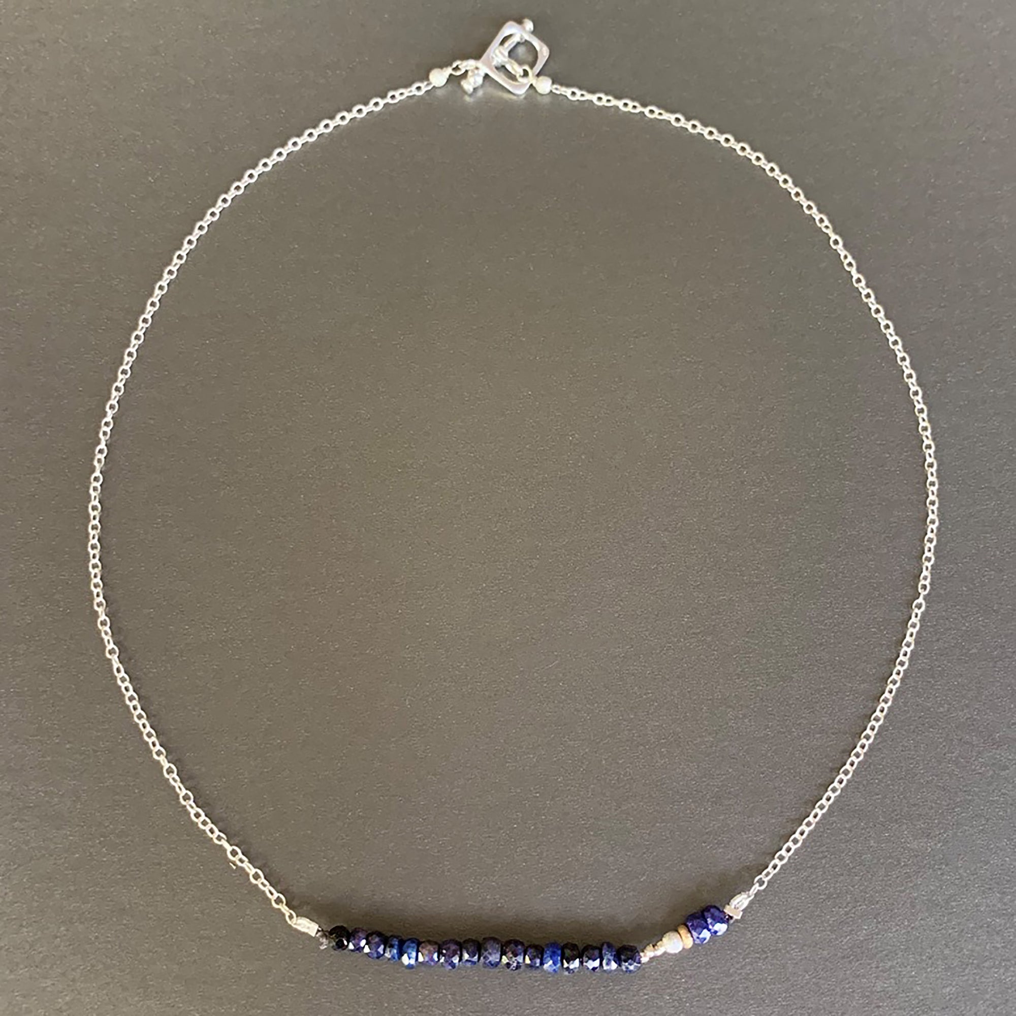 Bar Necklace in any color or gemstone you desire