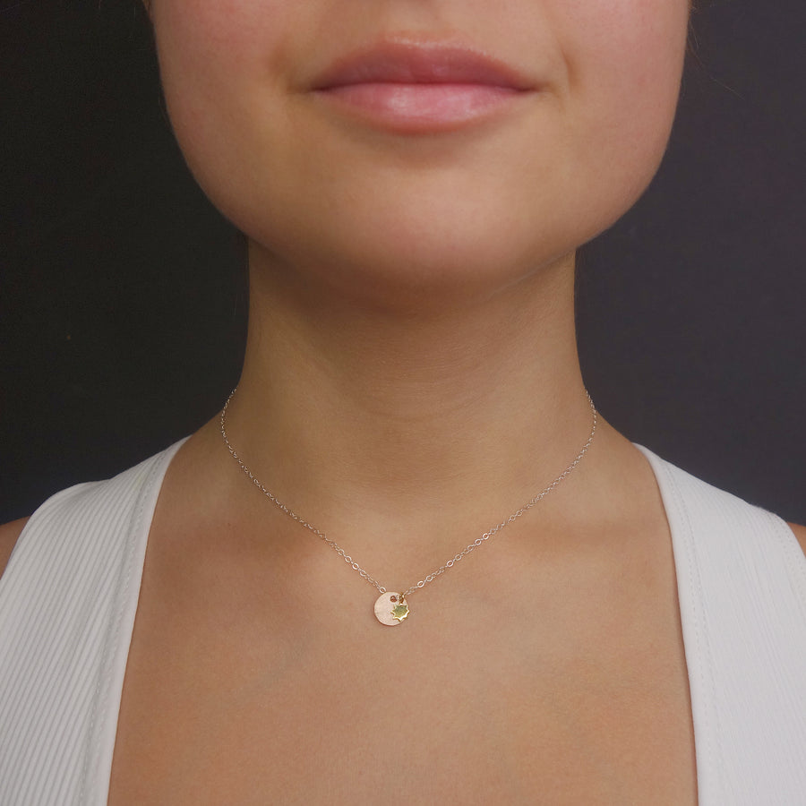 Helios's Pendant: hand hammered gold/sun pendant necklace