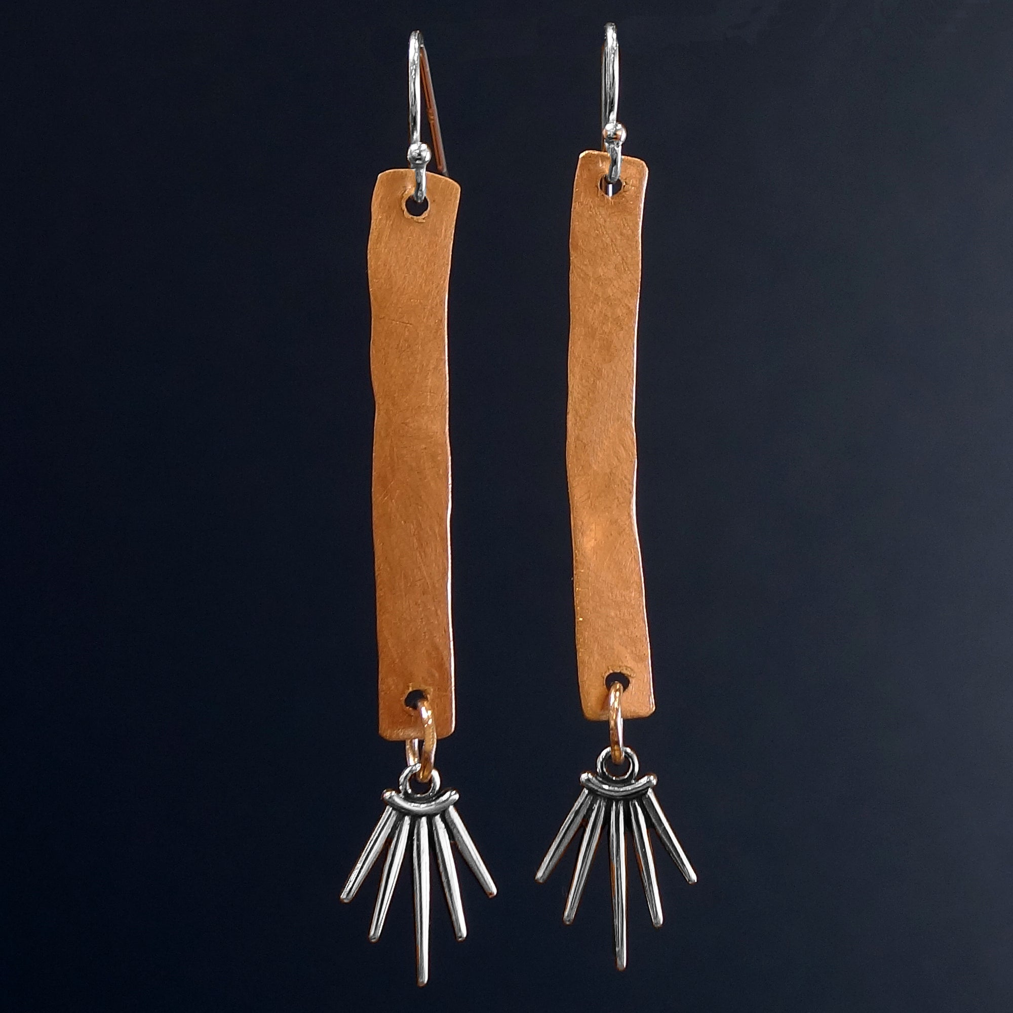 Dazzling Darling: rose gold and sunstone mosaic earring