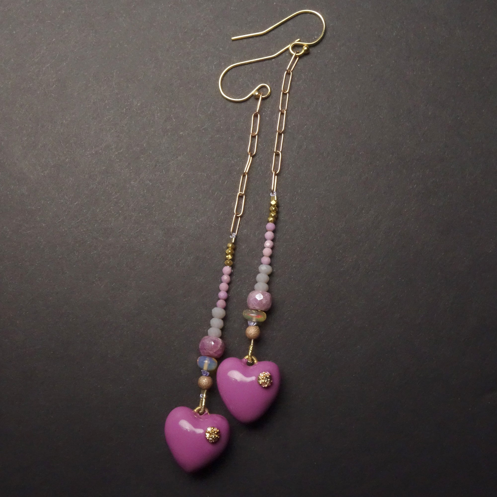 Unforgettable: opal, sapphire, and diamond earrings